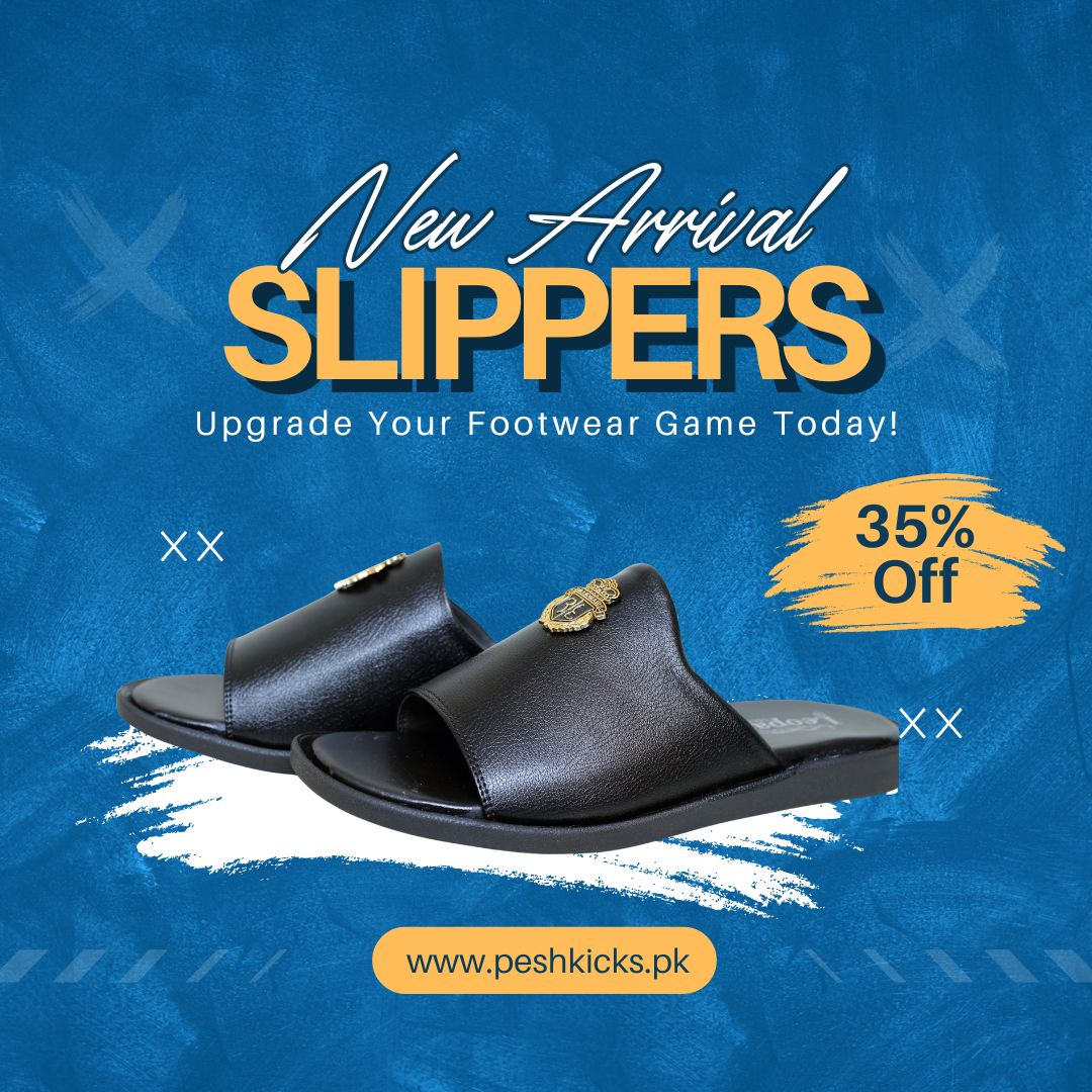 Men Black Formal Slippers